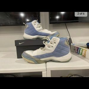 Air Jordan White/University Blue-Light Graphite 313626-103 Size 13 - VGC